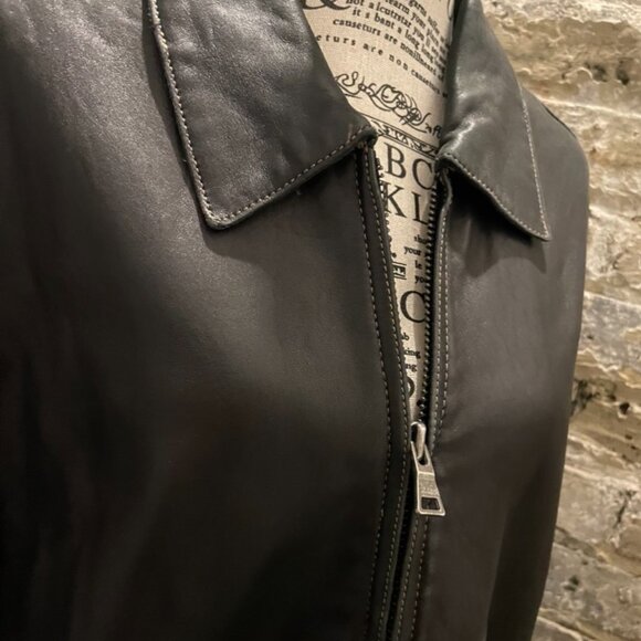 Andrew Marc Dark Brown Leather Jacket Men’s Size L (Good Condition) - Picture 15 of 15